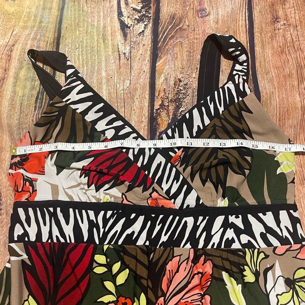 ROX & ALI floral/zebra print dress. Size 14 - Picture 6 of 7